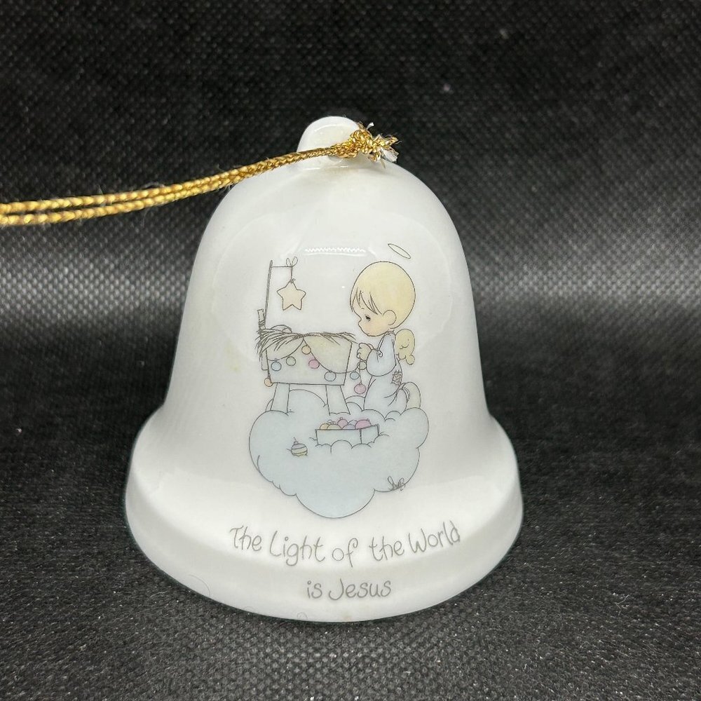 Precious Moments "The Light of The World is Jesus" bell ornament